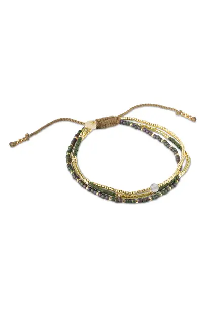 A Beautiful Story Reflection Armband - Labradoriet