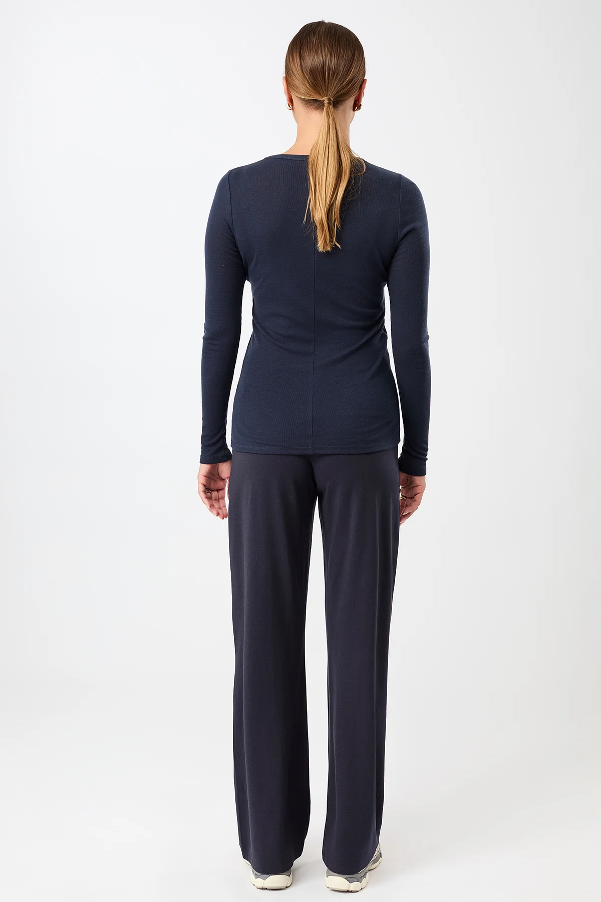 Mandala Crew Neck Wool Longsleeve - Night Sky-5