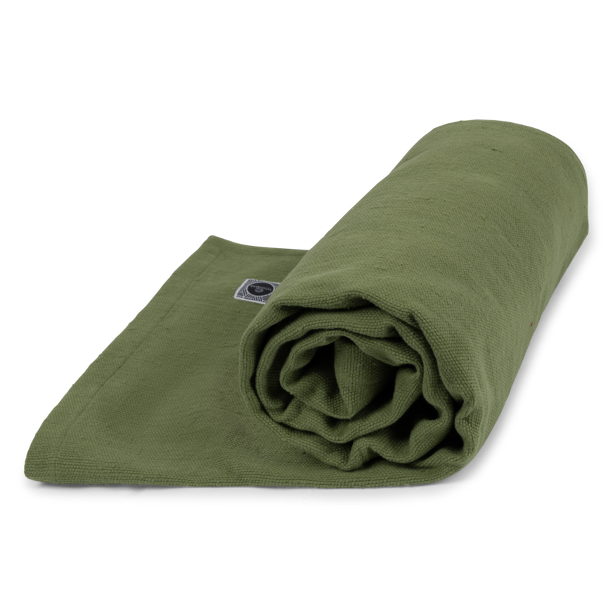 Yogisha Yoga Deken Katoen - Olijfgroen-2