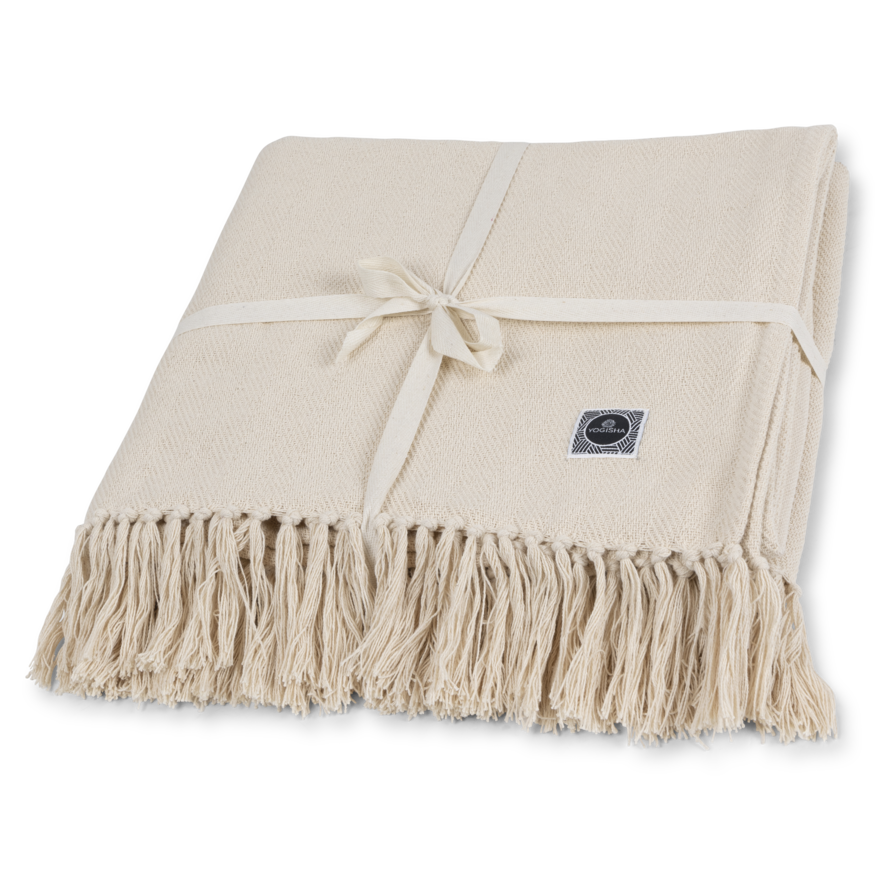 Yogisha Meditatie Deken Katoen - Ecru-1
