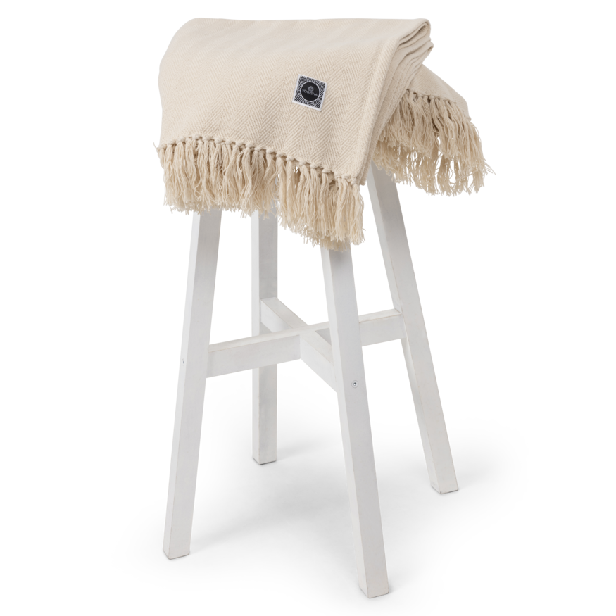 Yogisha Meditatie Deken Katoen - Ecru-2