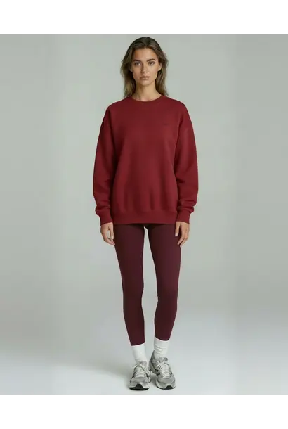 Spica Oversized  Sweatshirt - Burgundy