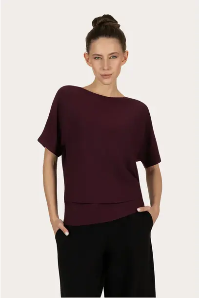 Urban Goddess Budhi Kurzarmtop - Fig