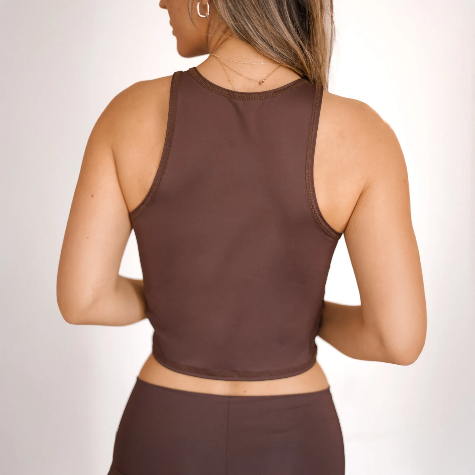 Teeki Mermaid Tank - Solid Cacao Brown-2