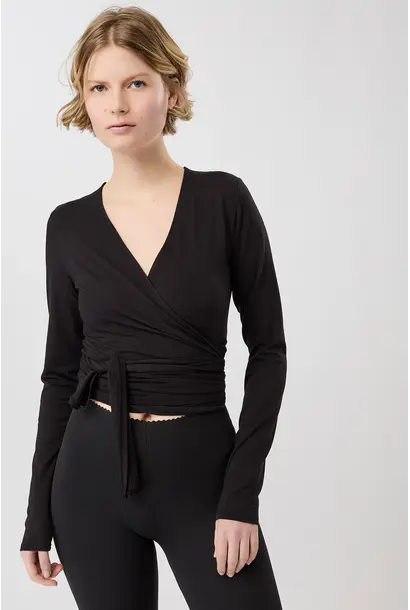 Mandala-Wickeljacke – Schwarz