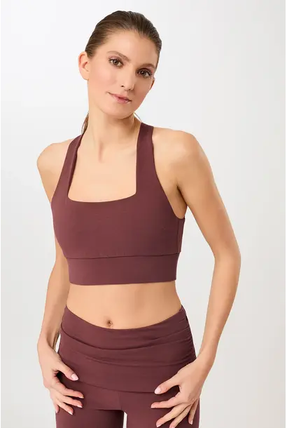 Mandala French Neck Bra - Rosewood