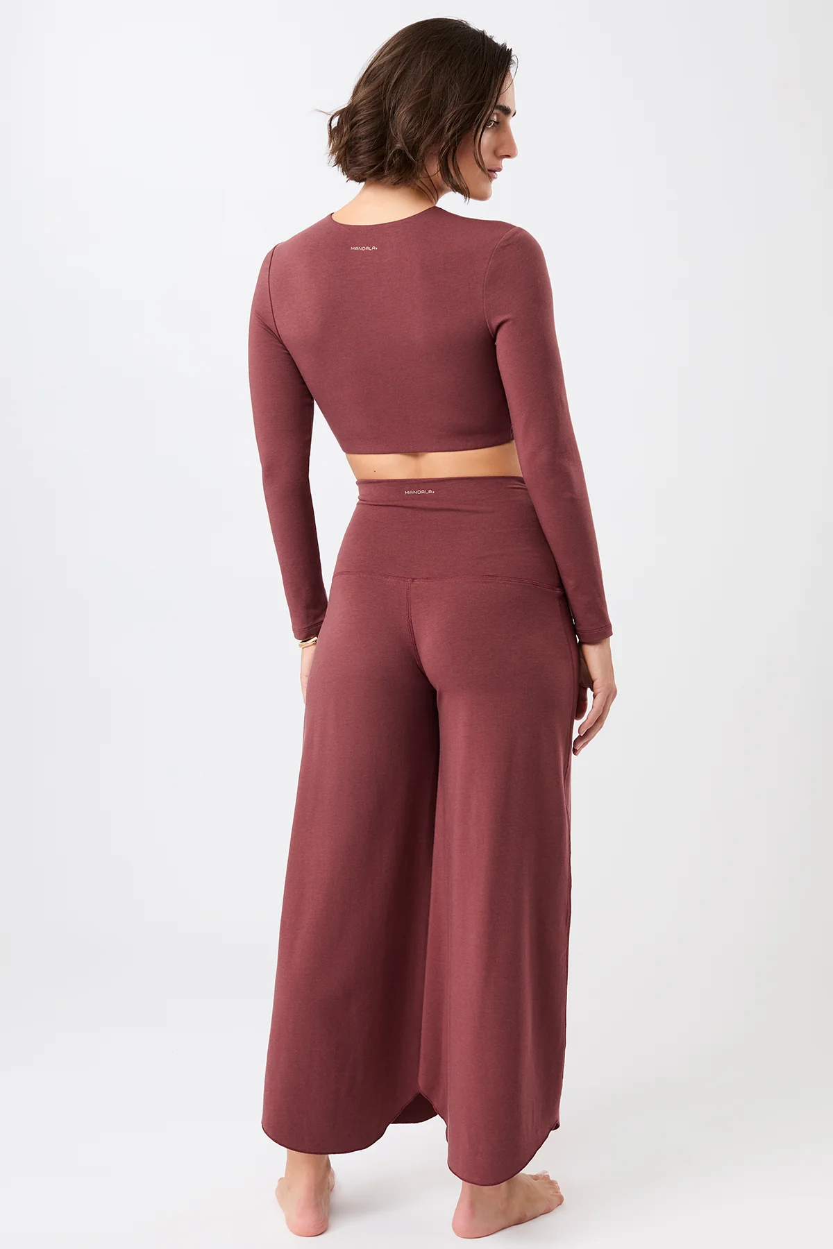 Mandala Tulip Pants - Rosewood-6