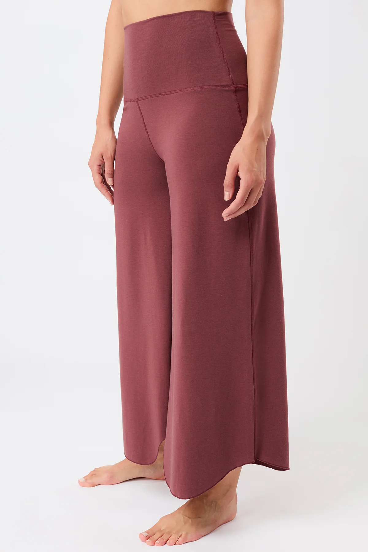 Mandala Tulip Pants - Rosewood-2