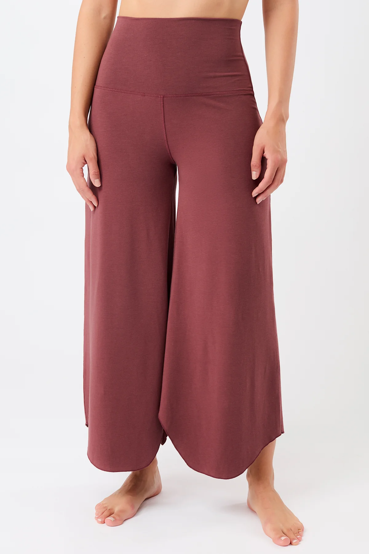 Mandala Tulip Pants - Rosewood-1