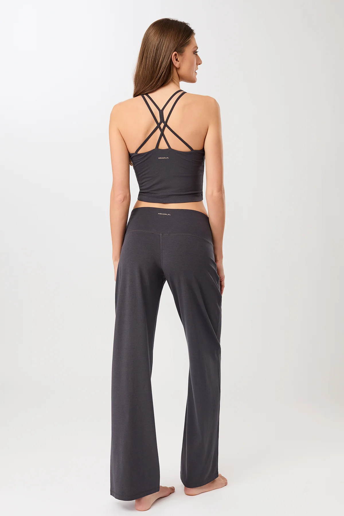 Mandala Wide Leg Pants - Onyx-5