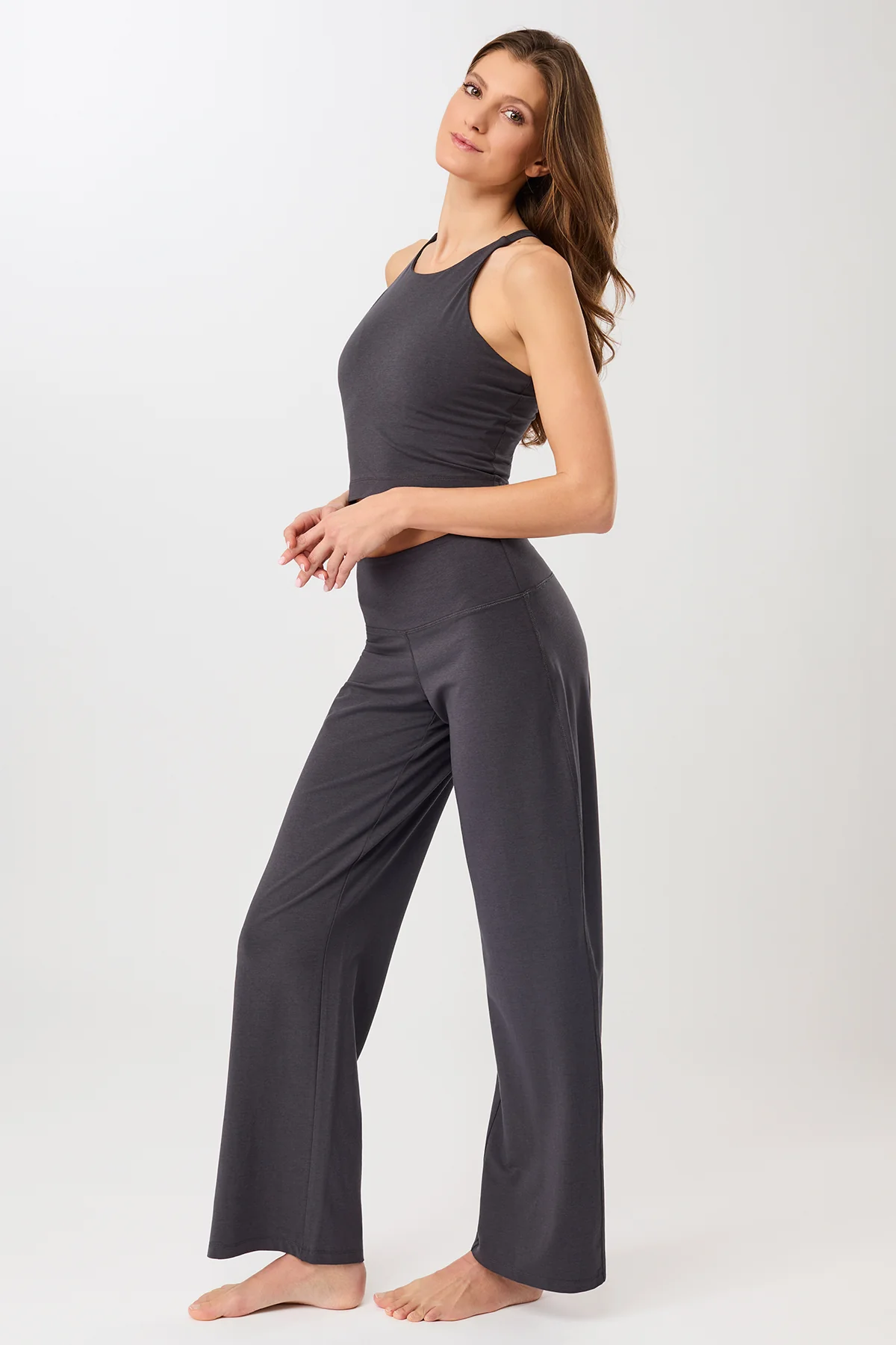 Mandala Wide Leg Pants - Onyx-4
