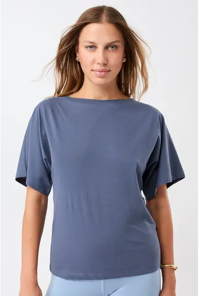 Mandala Butterfly T-Shirt - Eclipse Blue