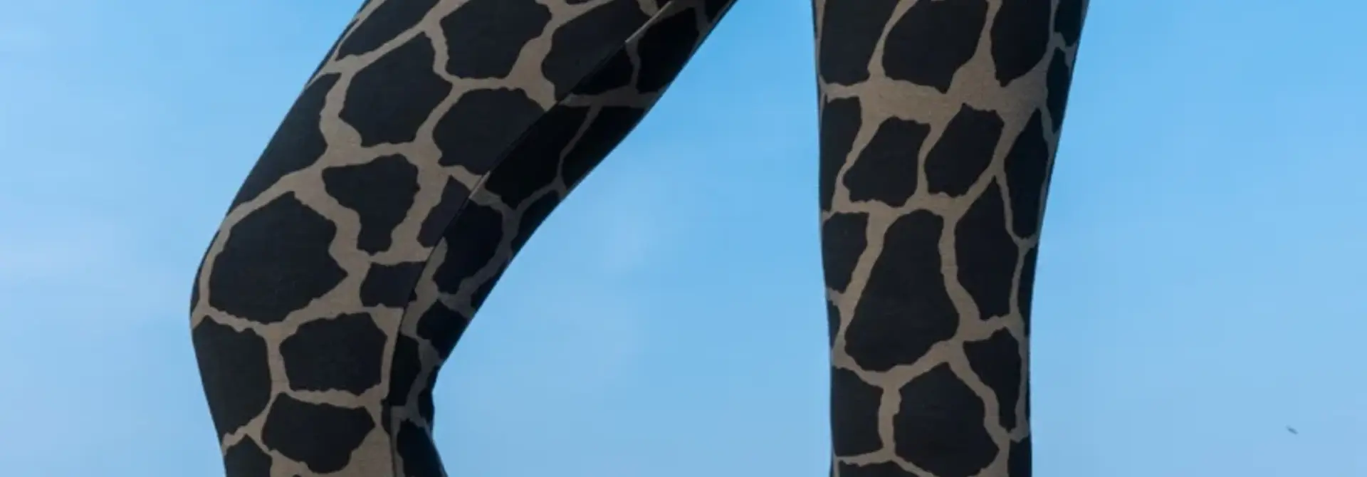 Funky Simplicity Legging  'Long Leg' - Olive/Black Giraffe