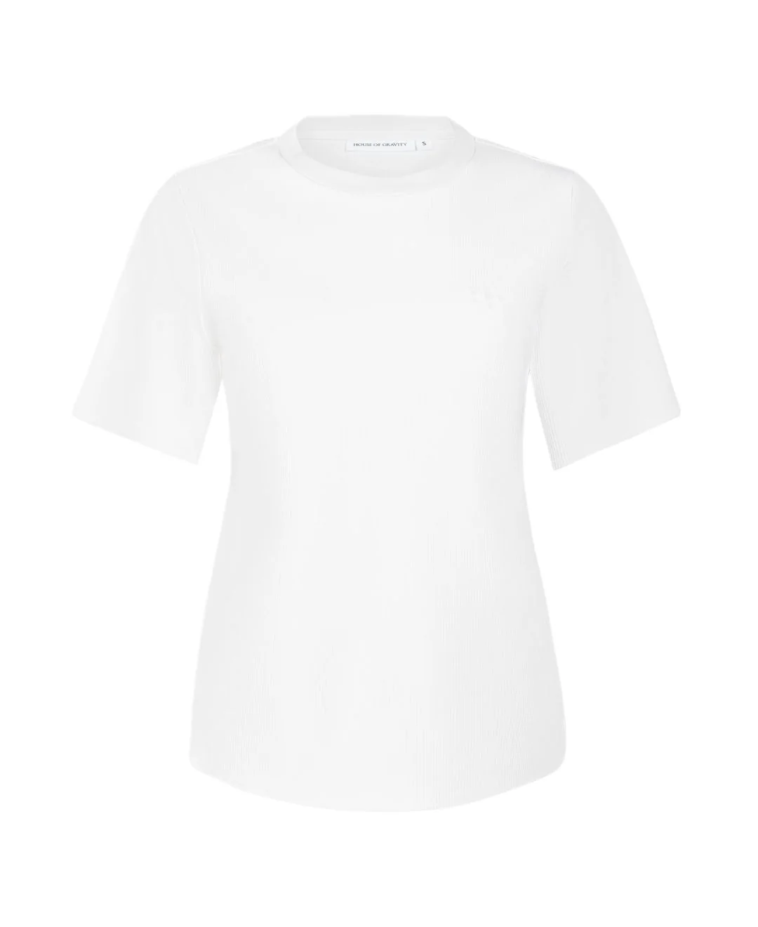 House of Gravity Active Basic Tee - White Rib-4