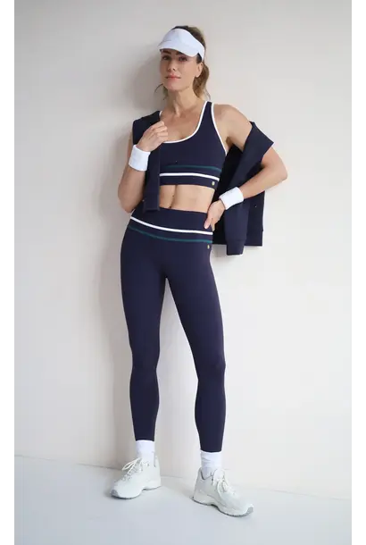 House of Gravity Line Leggings - Blue x White x Green
