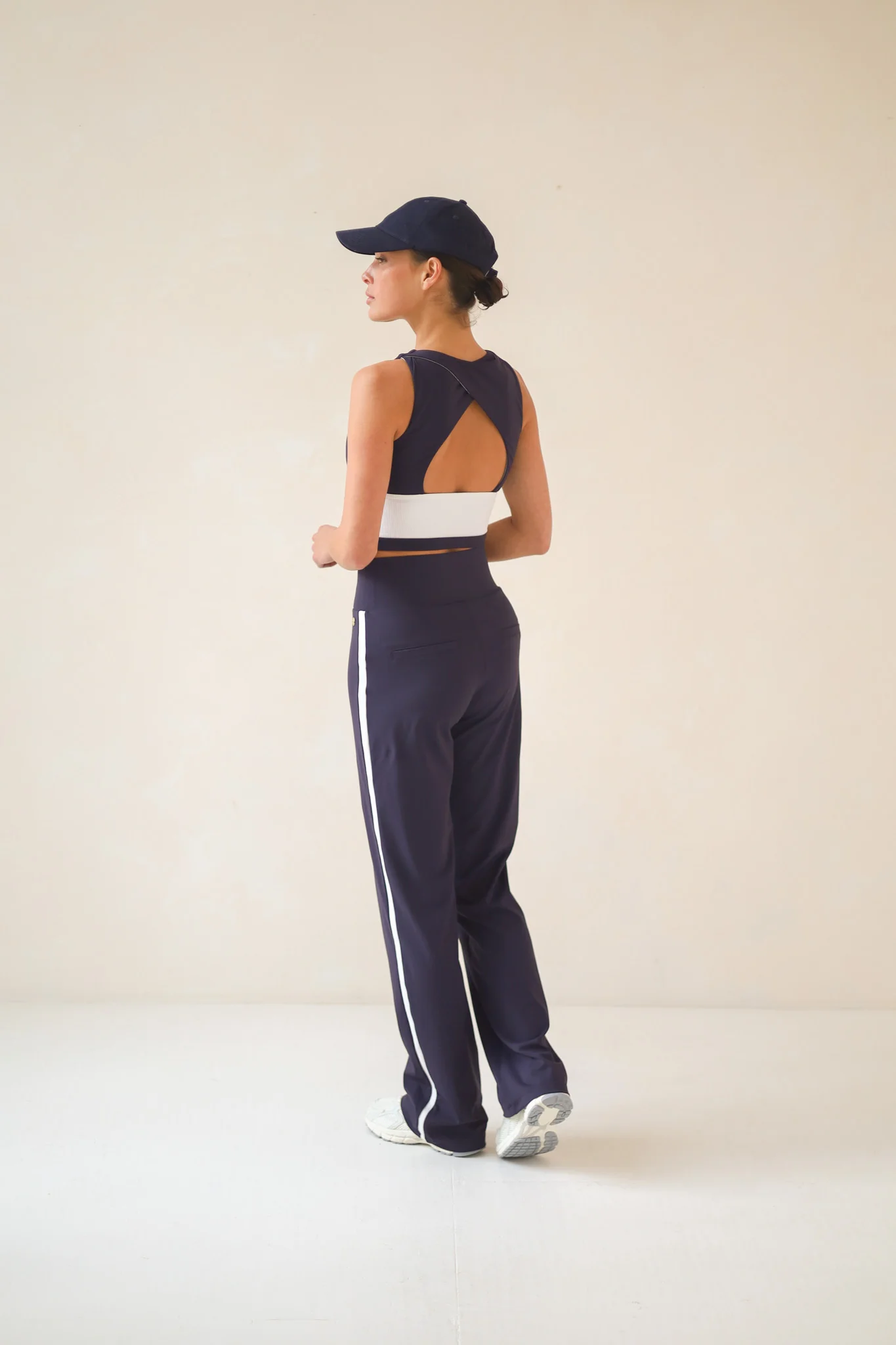 House of Gravity Active Stripe Trouser - Deep Blue Moonstone-3