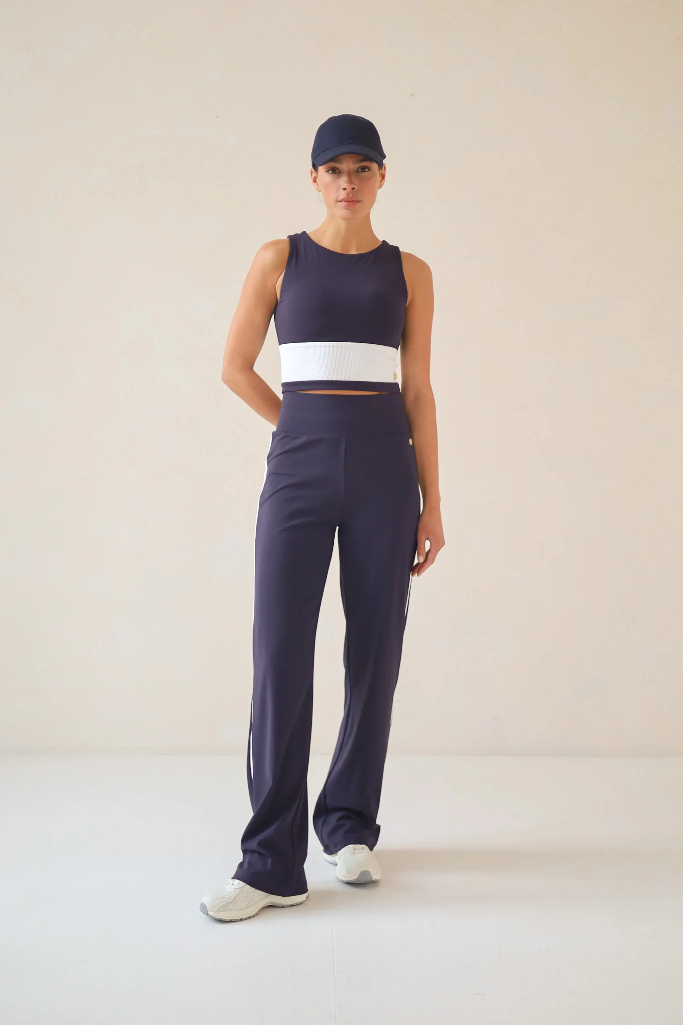 House of Gravity Active Stripe Trouser - Deep Blue Moonstone-4
