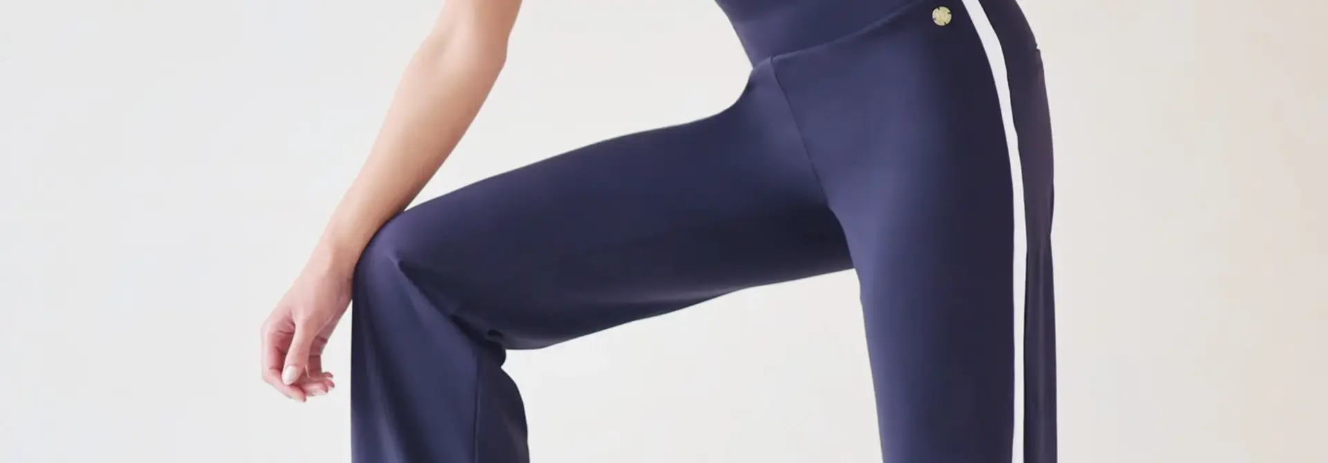 House of Gravity Active Stripe Trouser - Deep Blue Moonstone