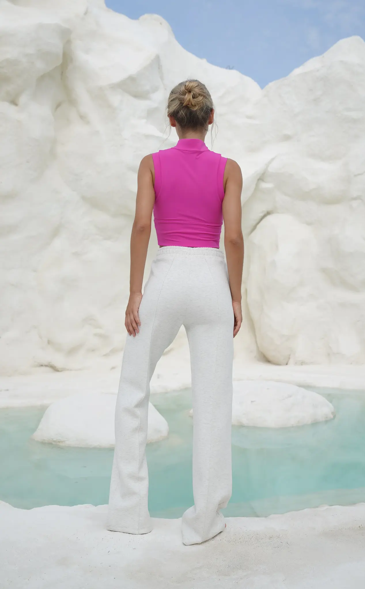 House of Gravity Relaxed Fit Hose - Hellgrau meliert-2