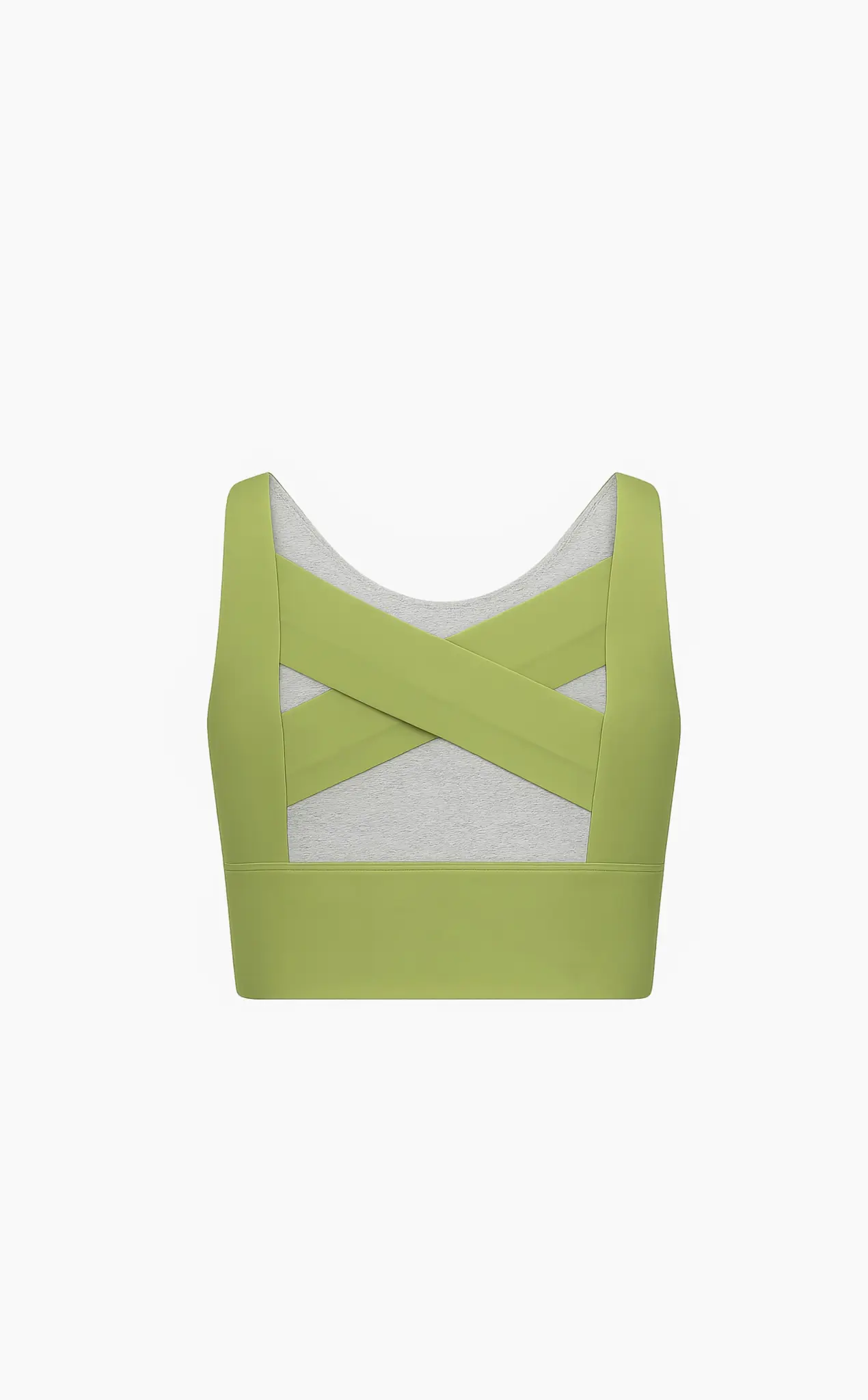 House of Gravity Cross Crop Top – Matcha-Grün-5