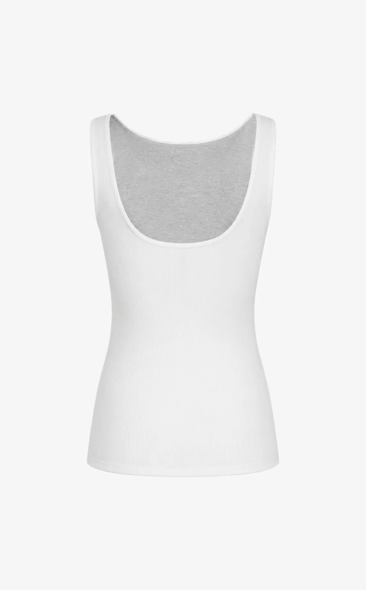 House of Gravity Divine Tanktop – Weiß gerippt, Topas-4