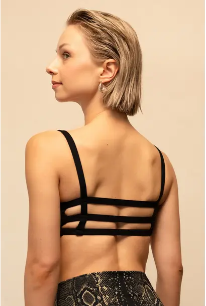 Onzie Cage Back Bra - Black