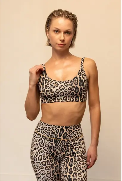 Onzie Cage Back BH - Leopard