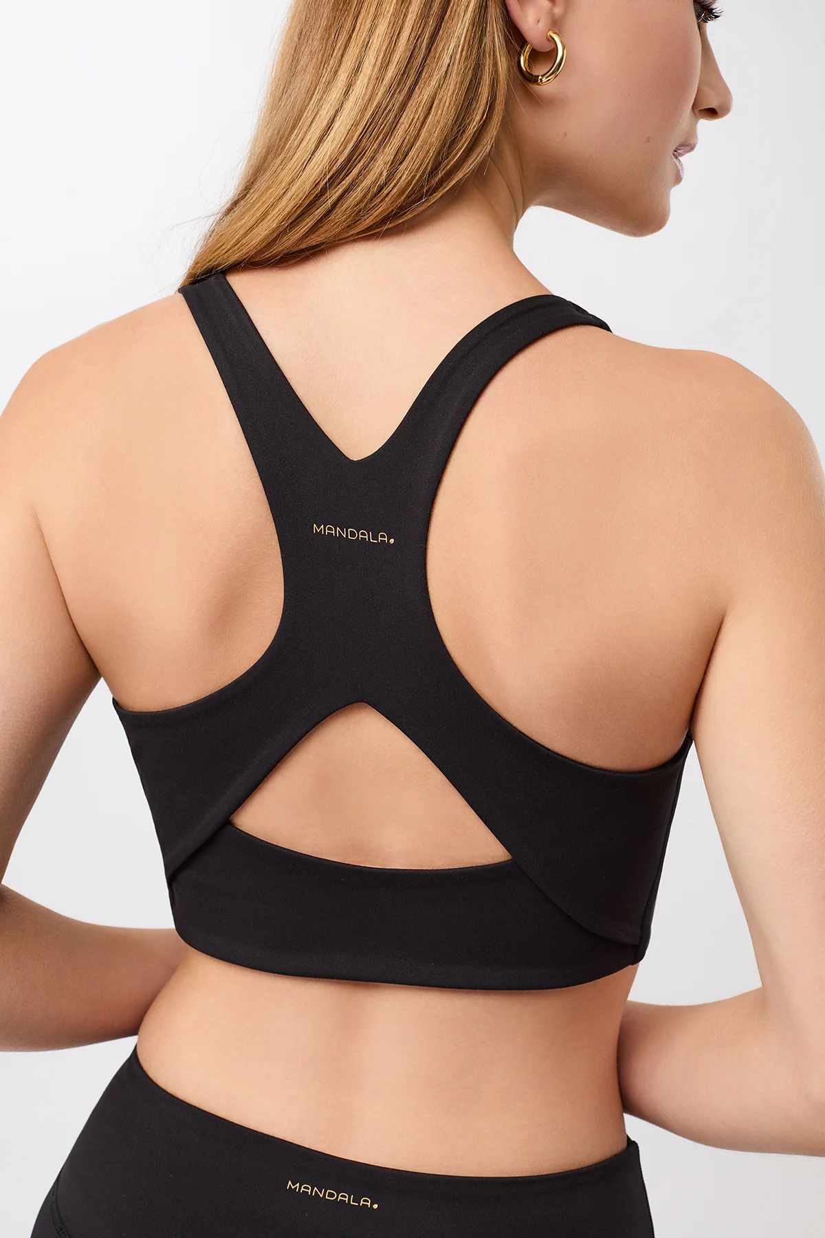 Mandala Sports Bra - Black-2