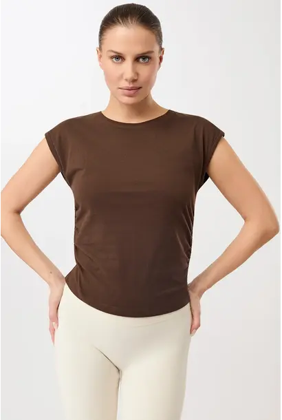 Mandala Side Ruffled Top - Wilderness