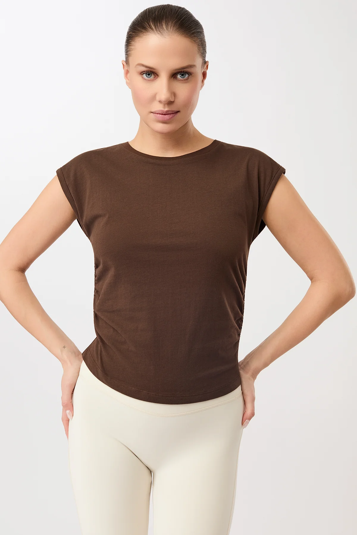 Mandala Side Ruffled Top - Wilderness-1