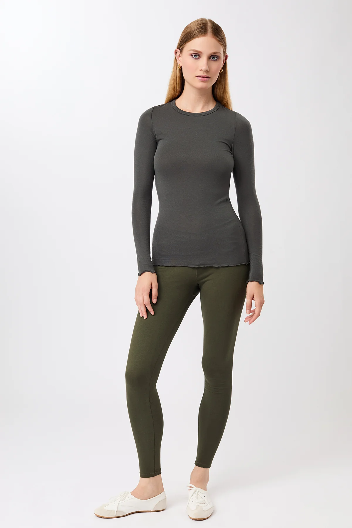 Mandala Crew Neck Wool Mix - Leaf-4