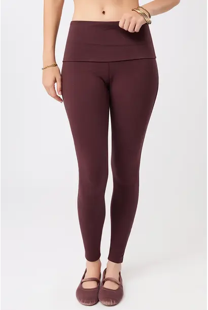 Mandala Rolldown Strumpfhose - Rubin