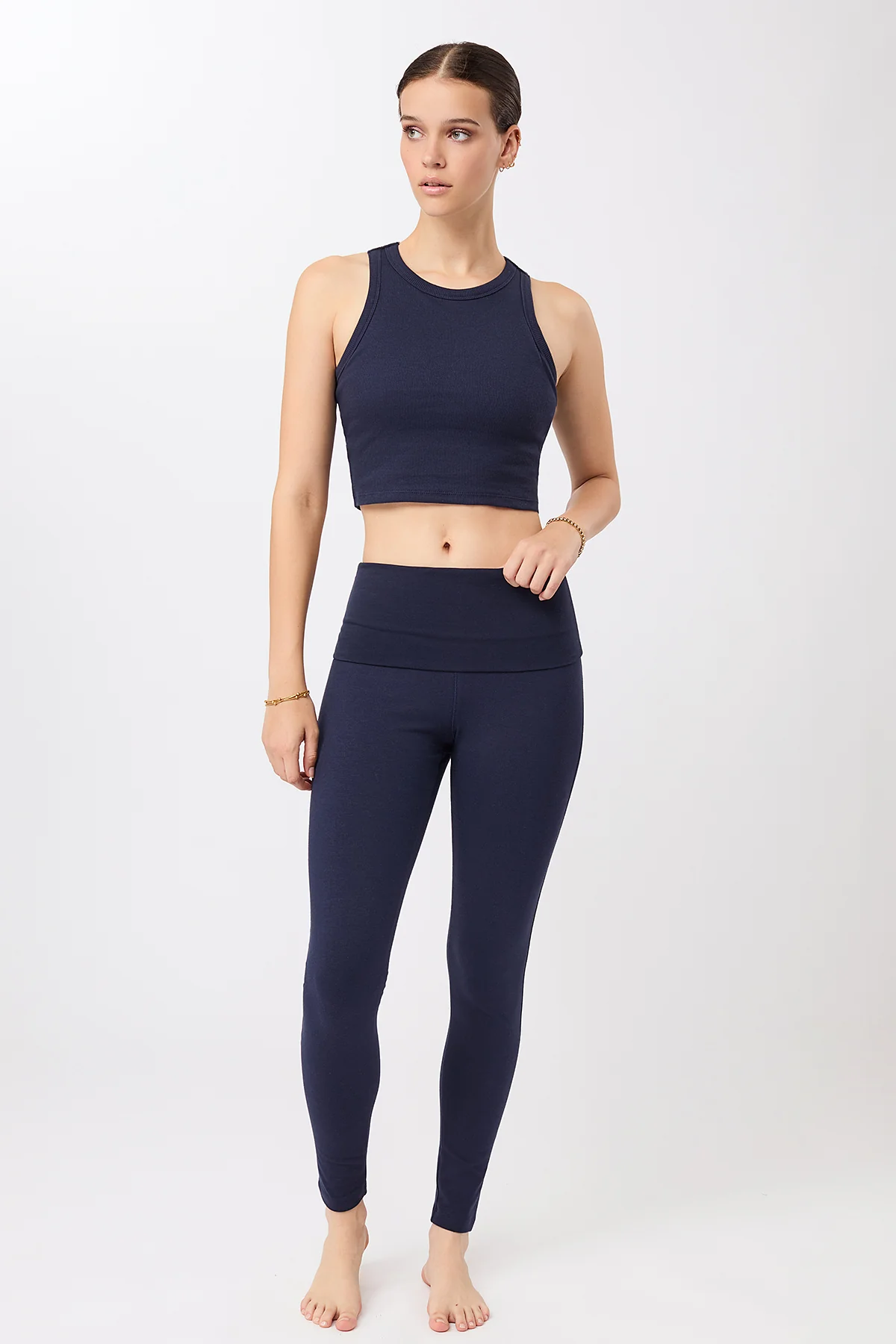Mandala Rolldown Tights - Night Sky-3