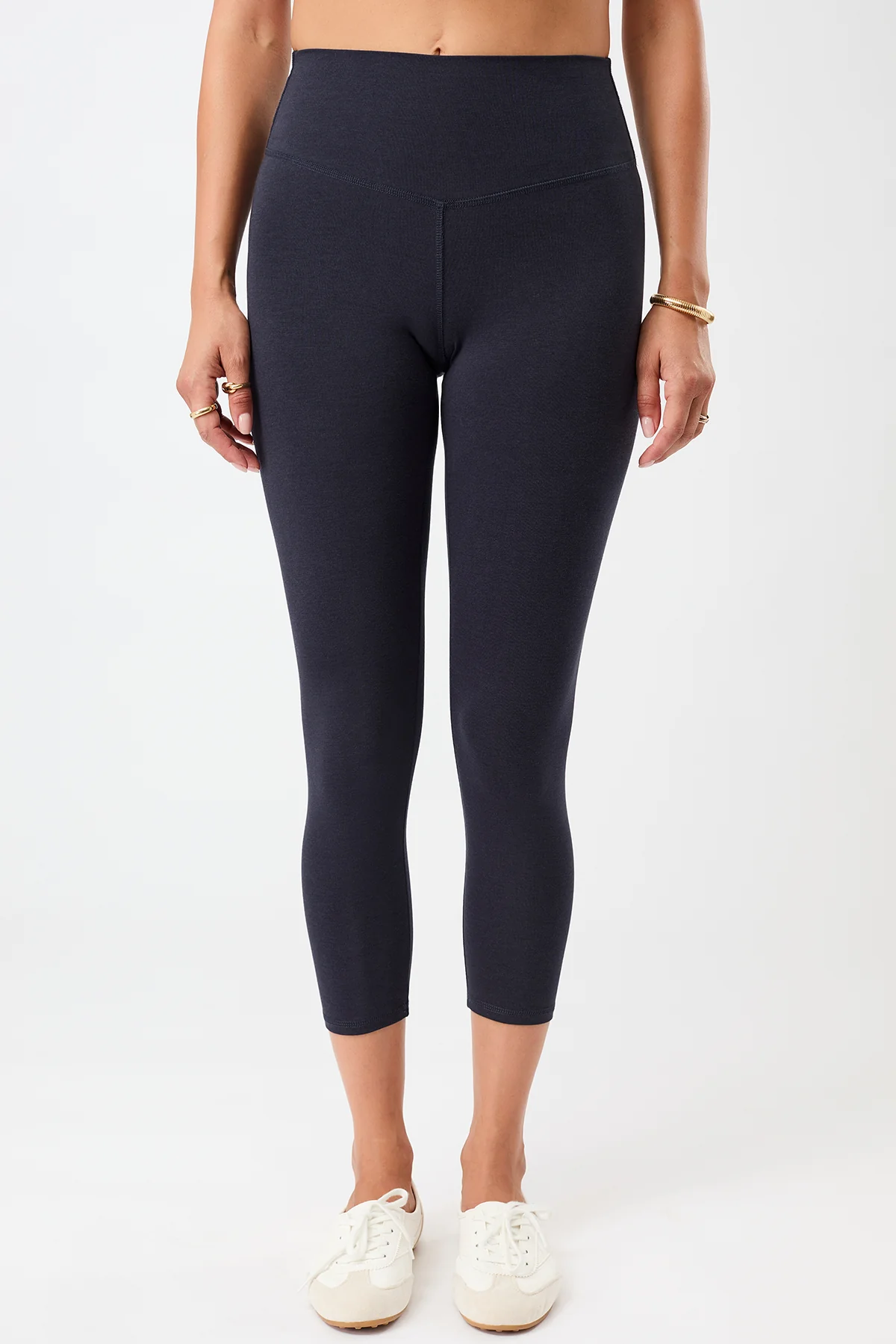 Mandala Best Cropped Leggings - Night Sky-1