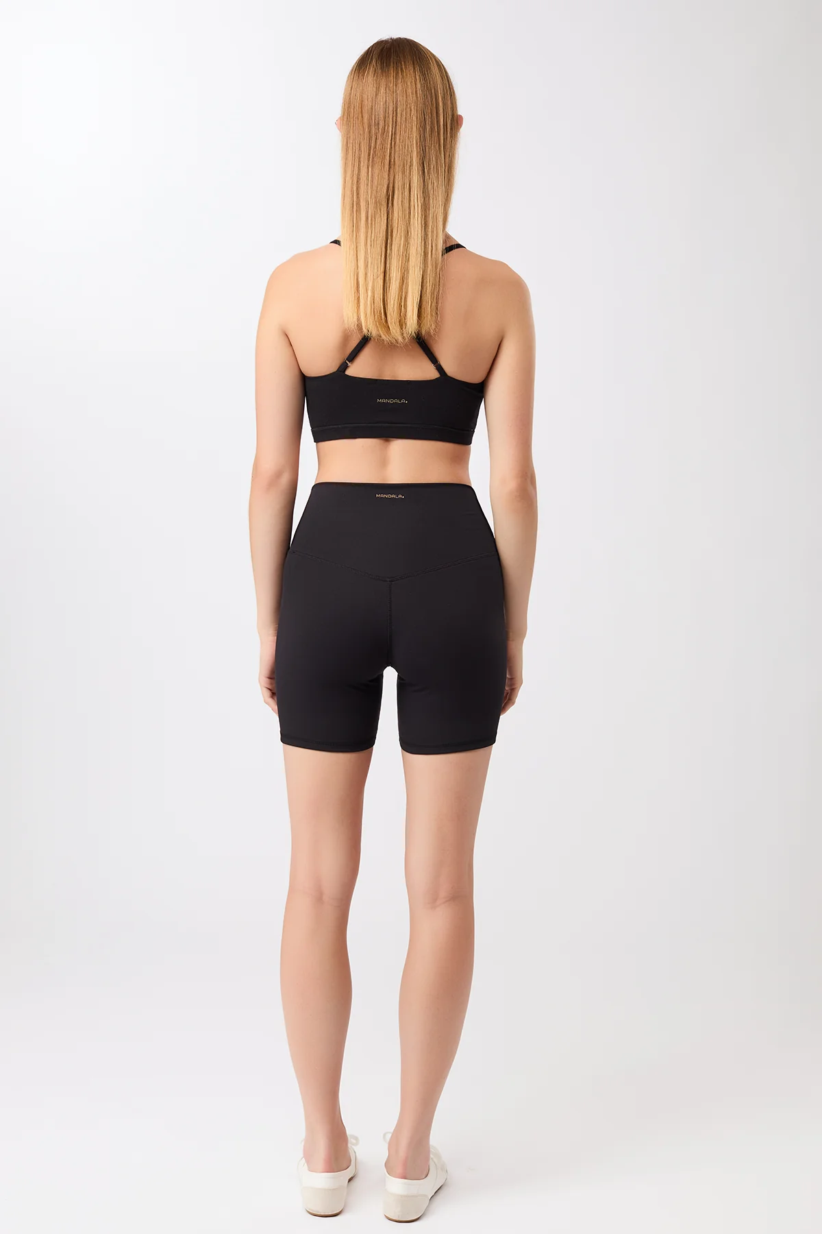 Mandala Biker Shorts 2.0 - Black-4