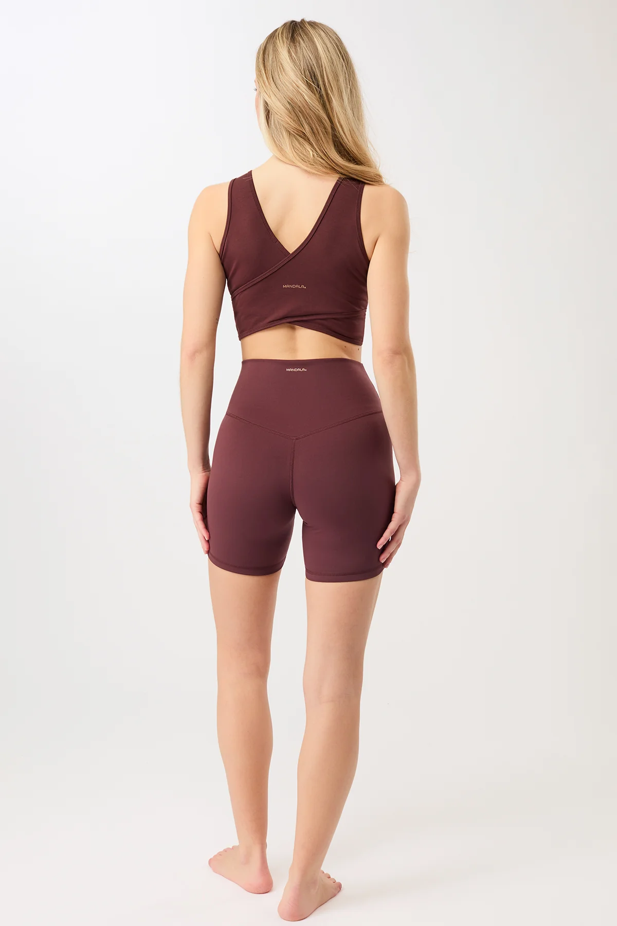 Mandala Biker Shorts 2.0 - Ruby-5
