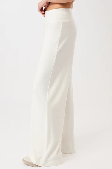 Mandala Baggy Jogger - White-2