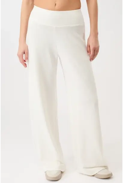 Mandala Baggy Jogger - White