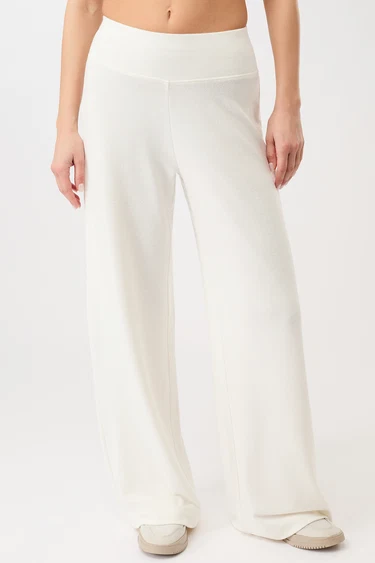 Mandala Baggy Jogger - White-1
