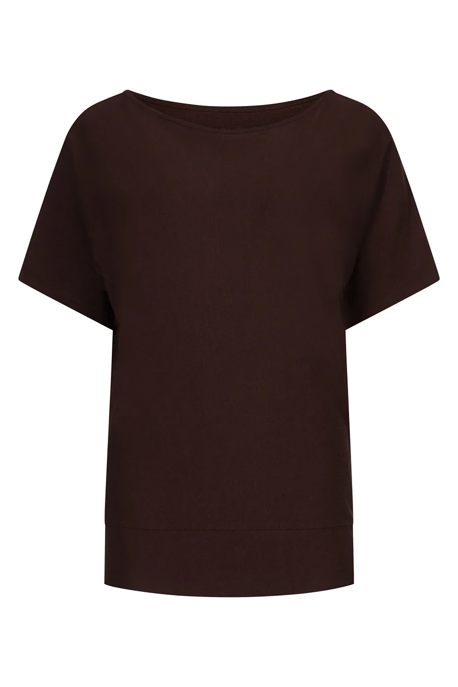Urban Goddess Budhi Short Sleeve Top - Cacao-5