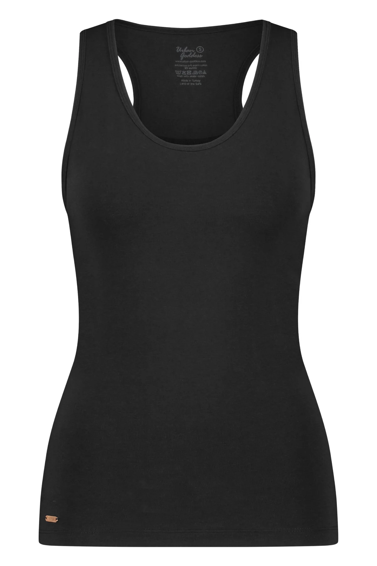 Urban Goddess Surya Tank Top - Onyx Black-7