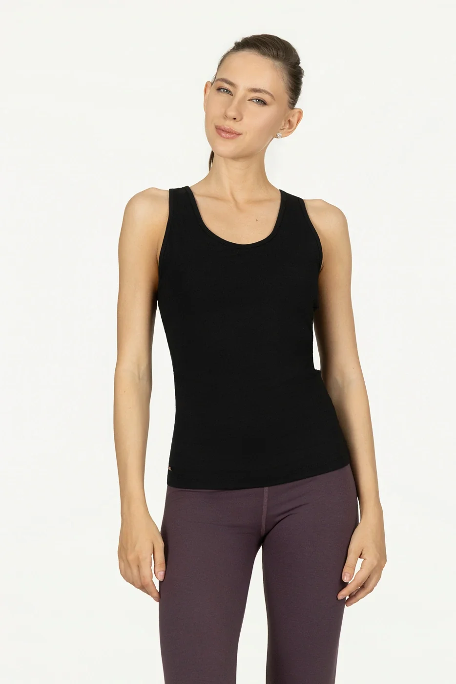 Urban Goddess Surya Tank Top - Onyx Black-1