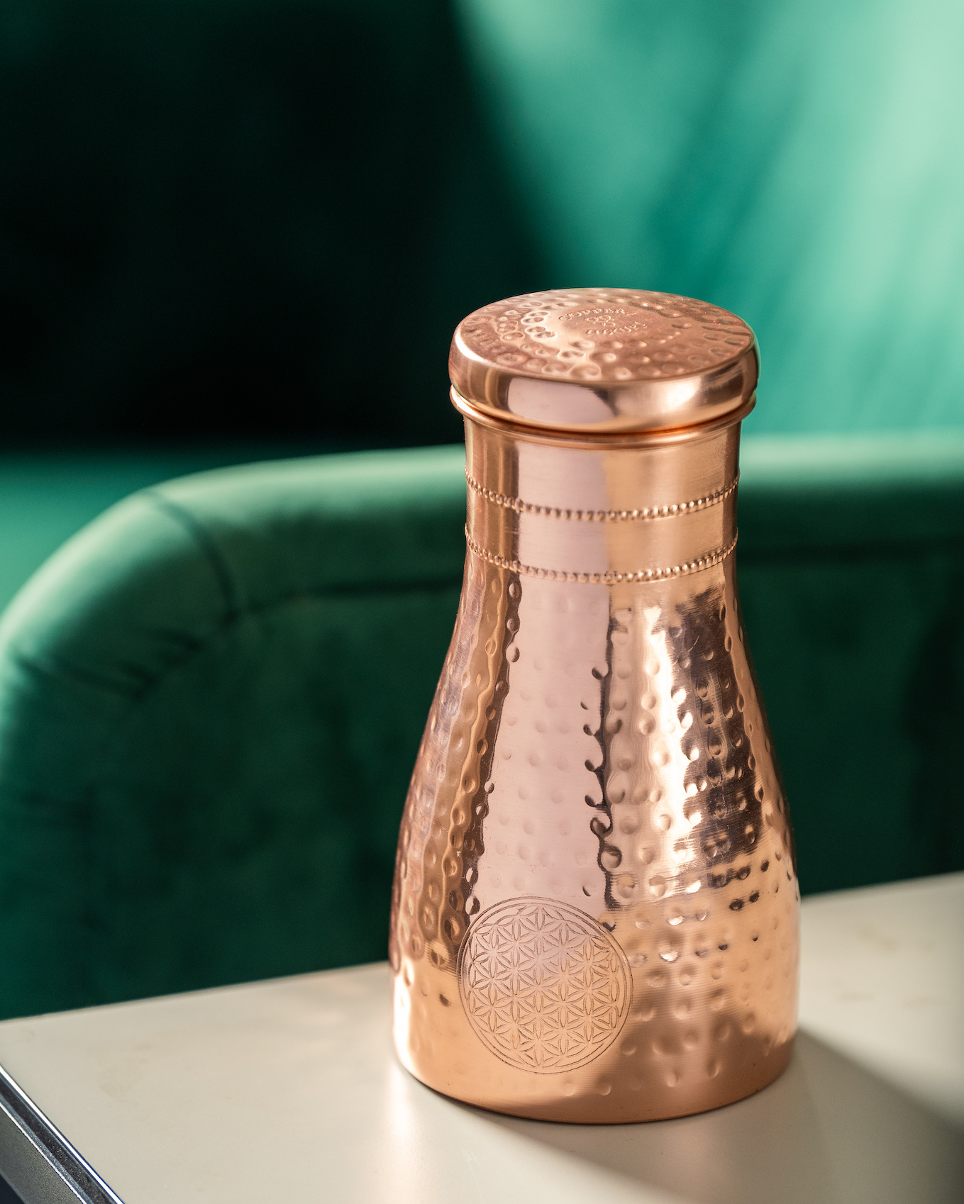 Forrest & Love Kupferkrug 1000ml - Blume des Lebens-6