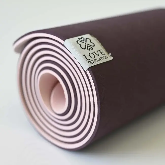 Love Generation Eco Yogamat - Paars-2