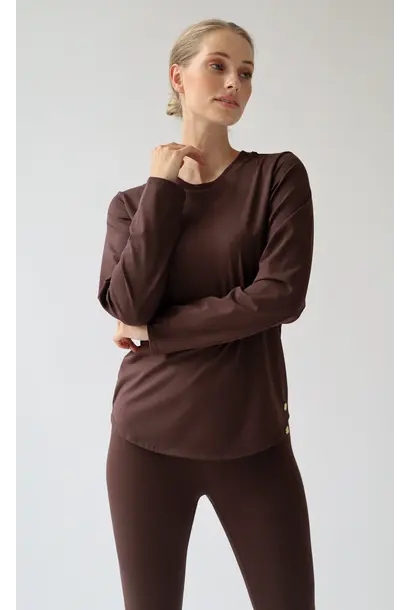 House of  Gravity Active Longsleeve - Cacao Brown