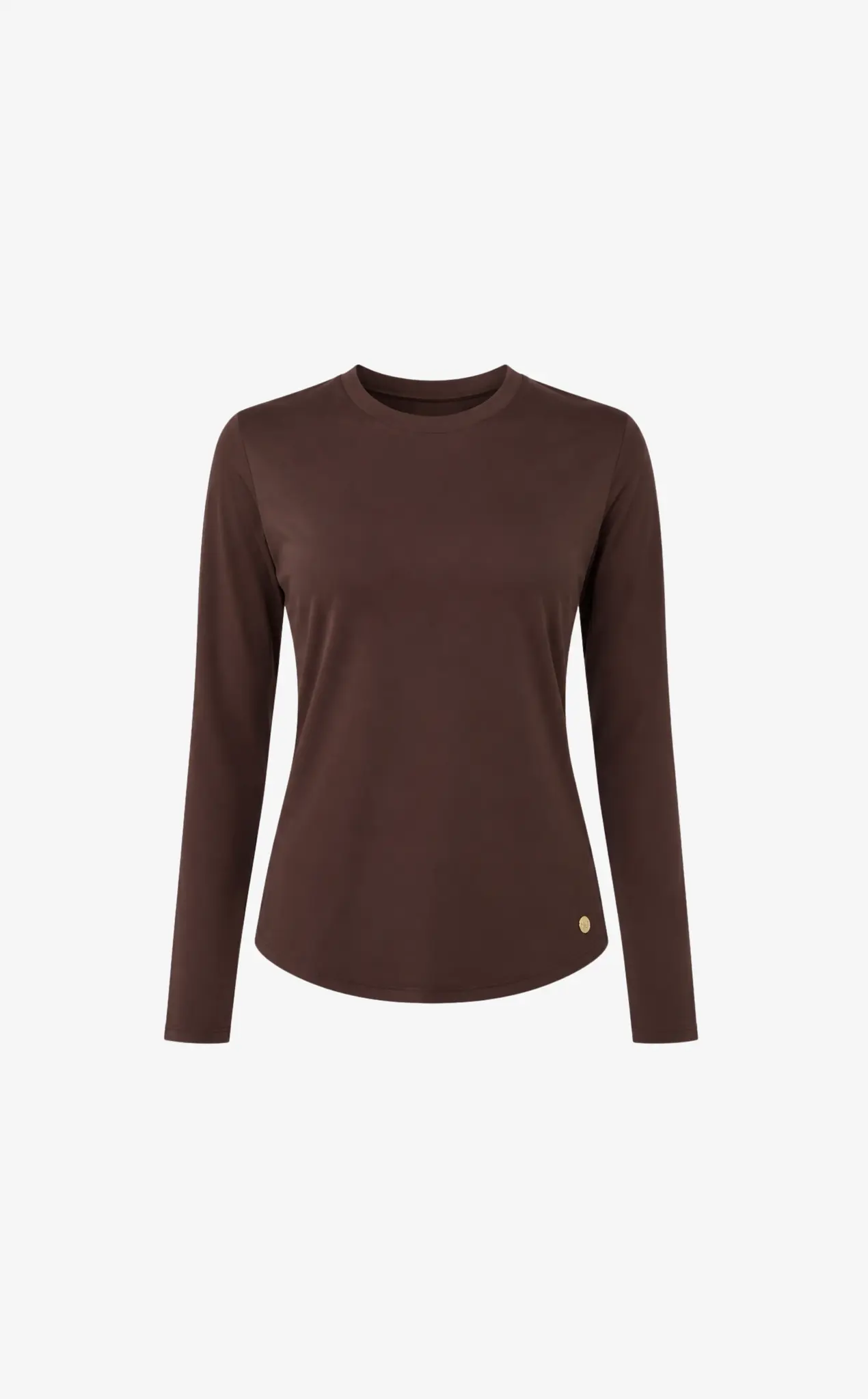 House of Gravity Active Langarmshirt – Kakaobraun-5