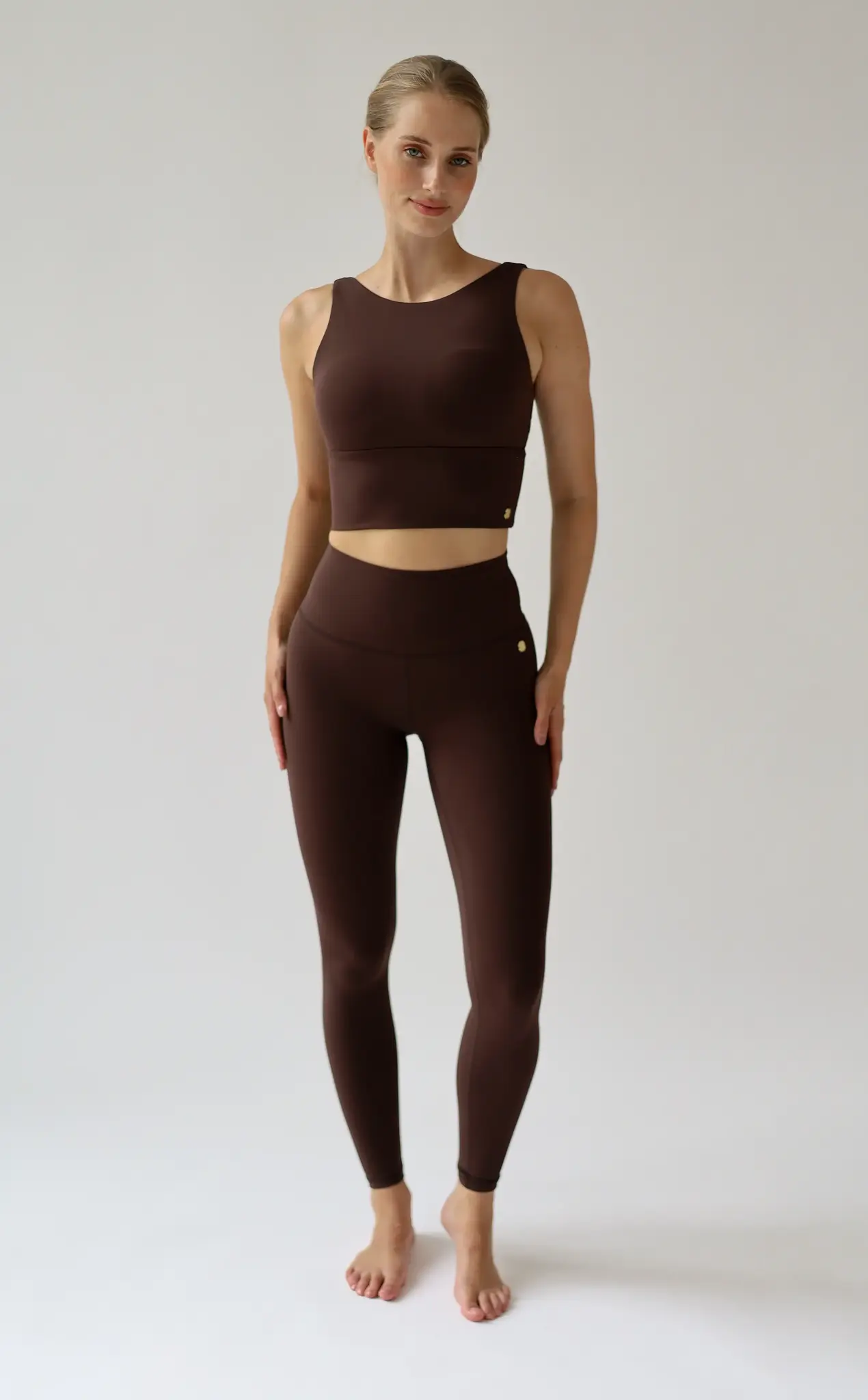 House of Gravity Signature Leggings - Cacao Brown-4