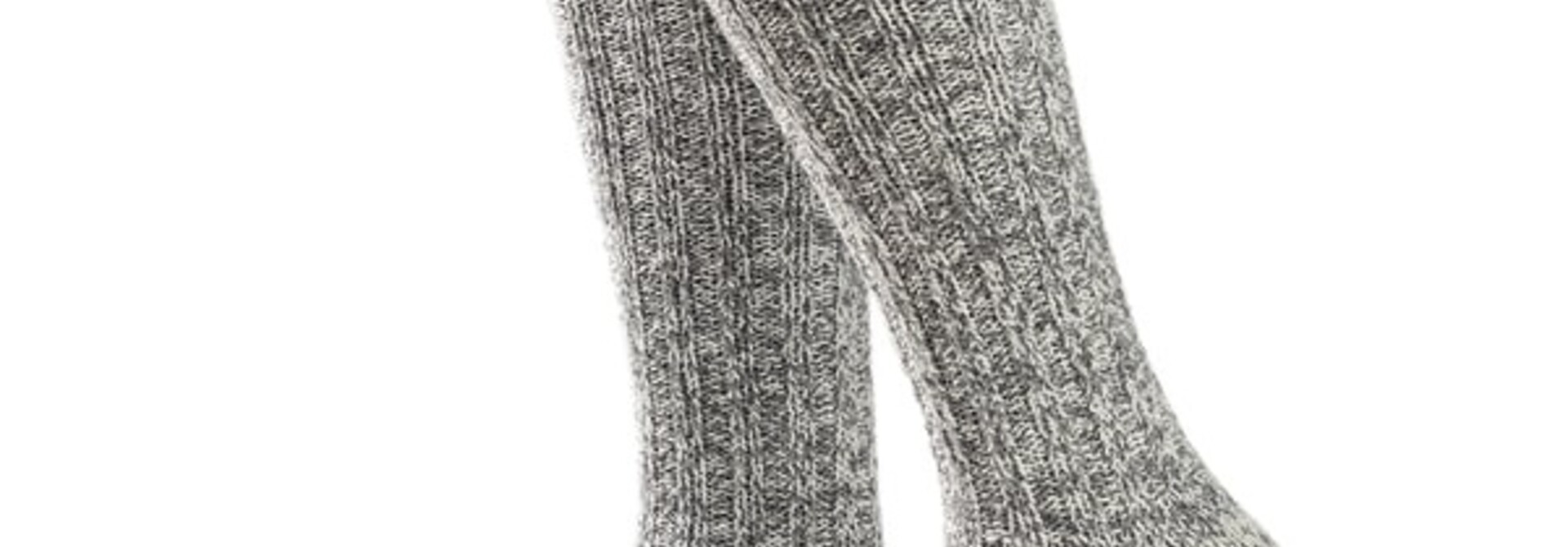 Soxs Knee-High Socks - Grey/Bubble Gum 37-41
