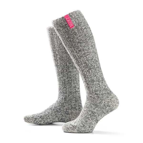 Soxs Knee-High Socks - Grey/Bubble Gum 37-41-1