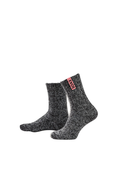 Soxs Mid-calf Socks - Dark Grey/Tender Rose 37-41